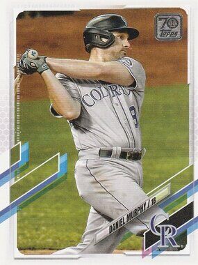 Daniel Murphy - 2021 Topps 70th Anniversary Series 1 Baseball Card